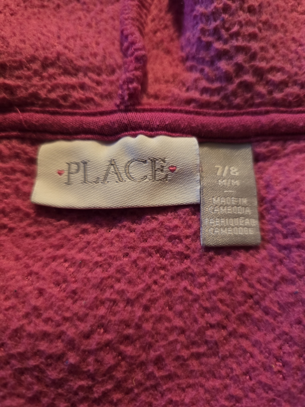 The Children's Place Girls' Pink Fleece Jacket - Bright Raspberry